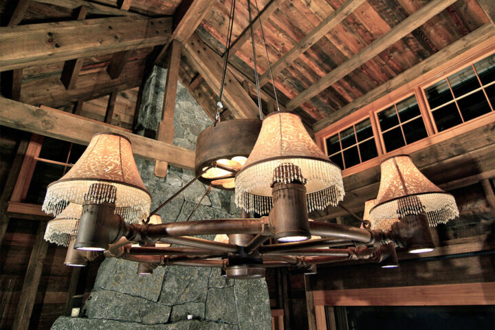 Salvaged Fittings Chandelier