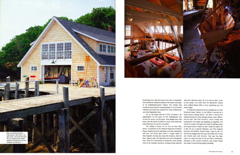 New England Style – A Converted Boathouse