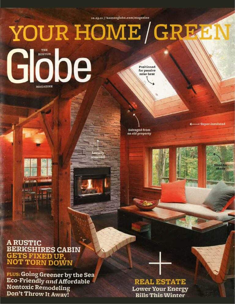 BOSTON GLOBE MAGAZINE – YOUR HOME/GREEN – Snug Harbor