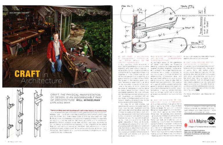 MAINE HOME + DESIGN – Craft in Architecture