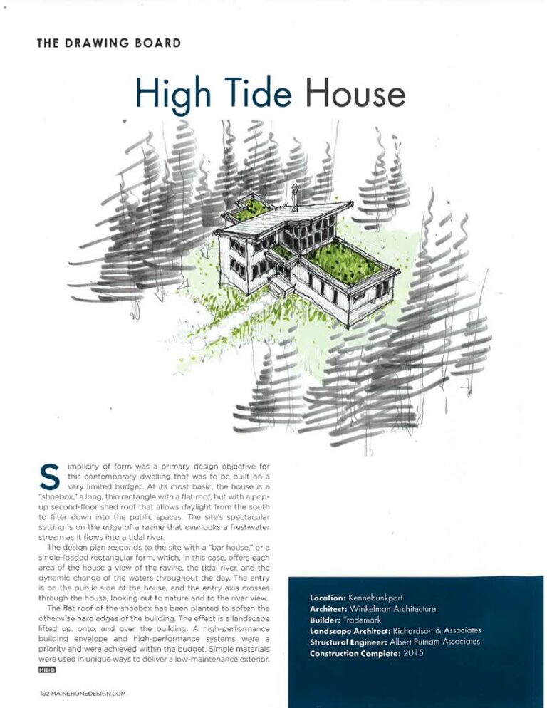 Maine Home + Design – Drawing Board – High Tide House