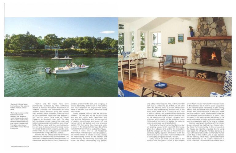 MAINE HOME + DESIGN – Two Houses in One