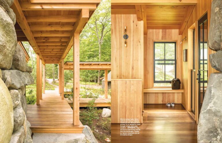 DECOR MAINE – Screened Landing addition to Camp in the Trees