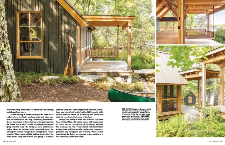 DECOR MAINE – Screened Landing addition to Camp in the Trees