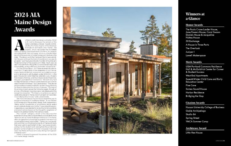MAINE HOME + DESIGN – AIA Maine Design Awards