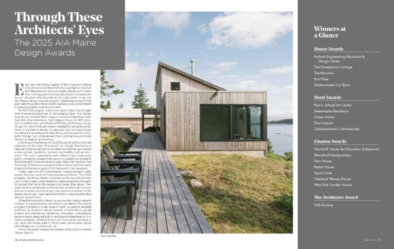 MAINE HOME + DESIGN – AIA Maine Design Awards