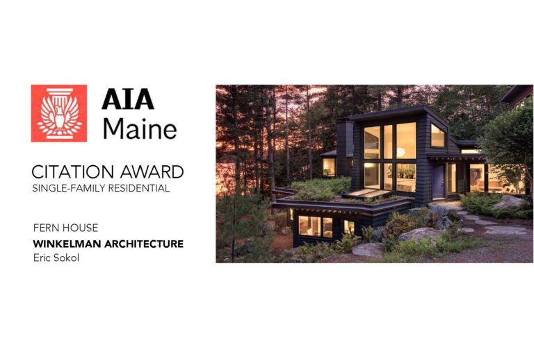 AIA Maine Citation Award – Fern House – Belgrade Lakes House
