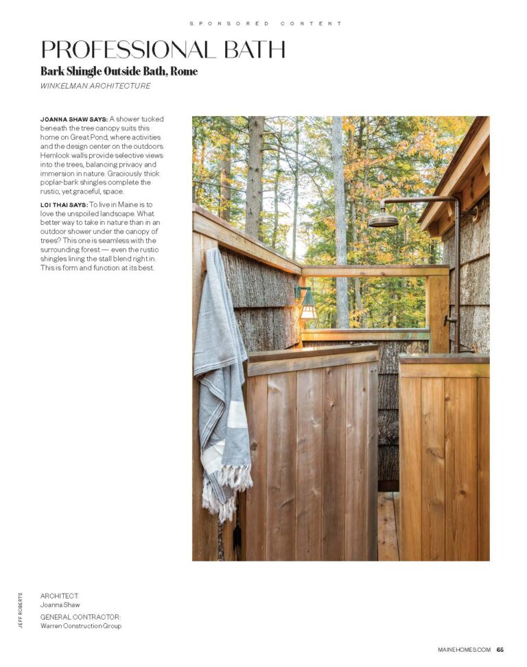 MAINE HOMES DESIGN AWARDS – Bark Shingle Camp